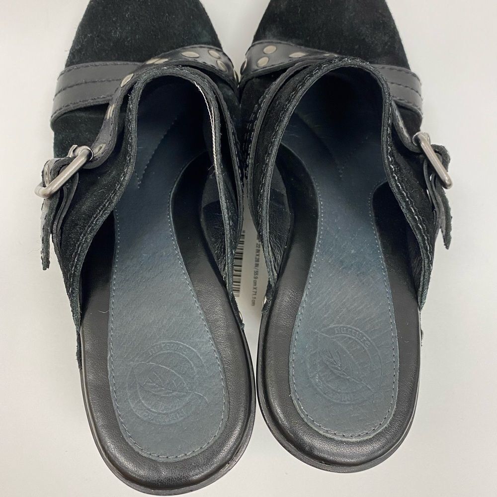 NURTURE black suede becca studded mules - Picture 8 of 10